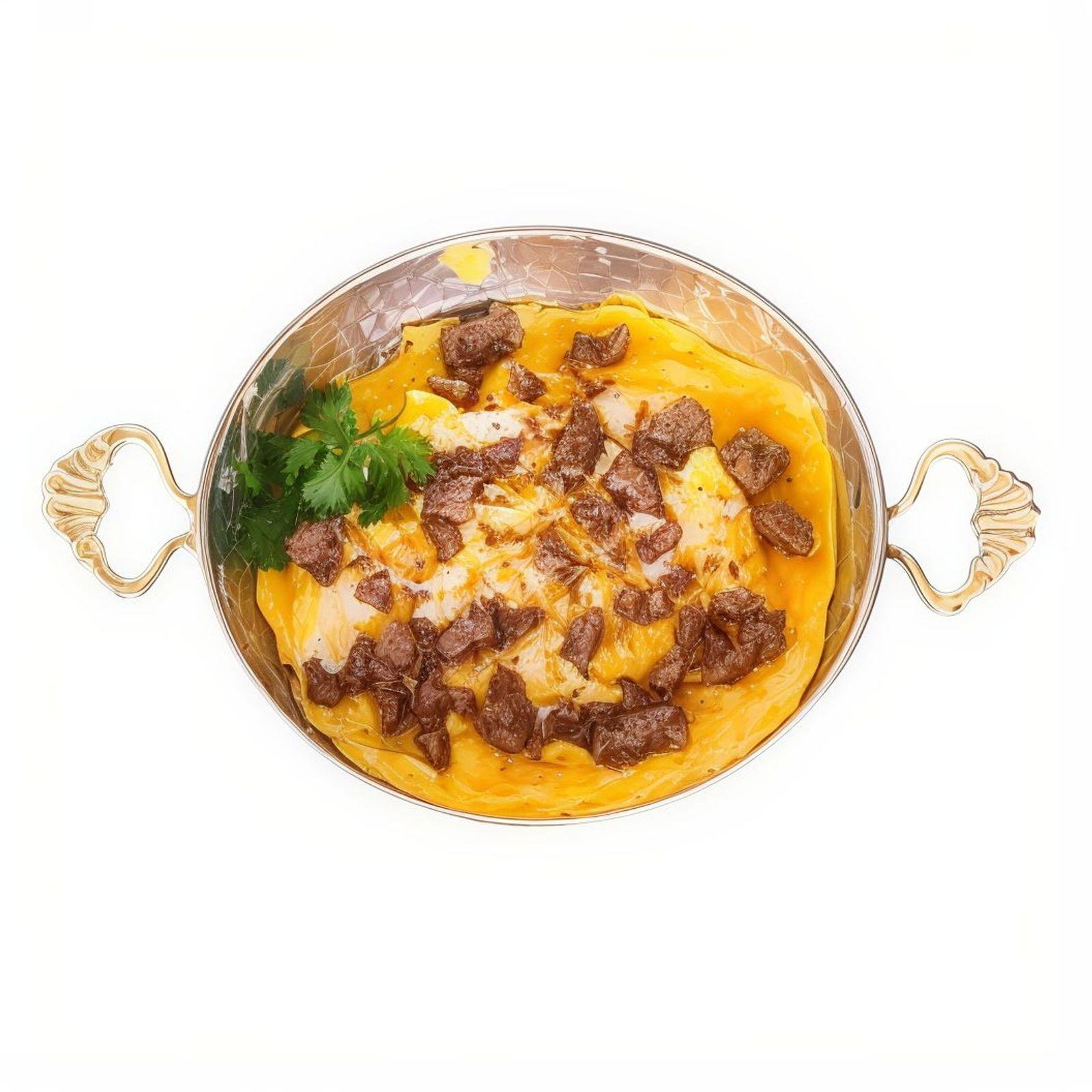 Kavurmalı Kaşarlı Omlet