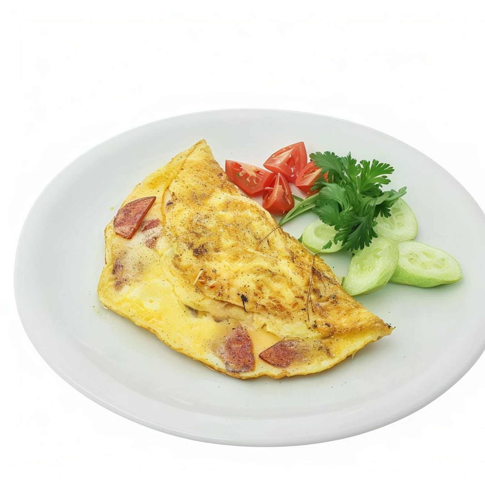 Sucuklu Kaşarlı Omlet