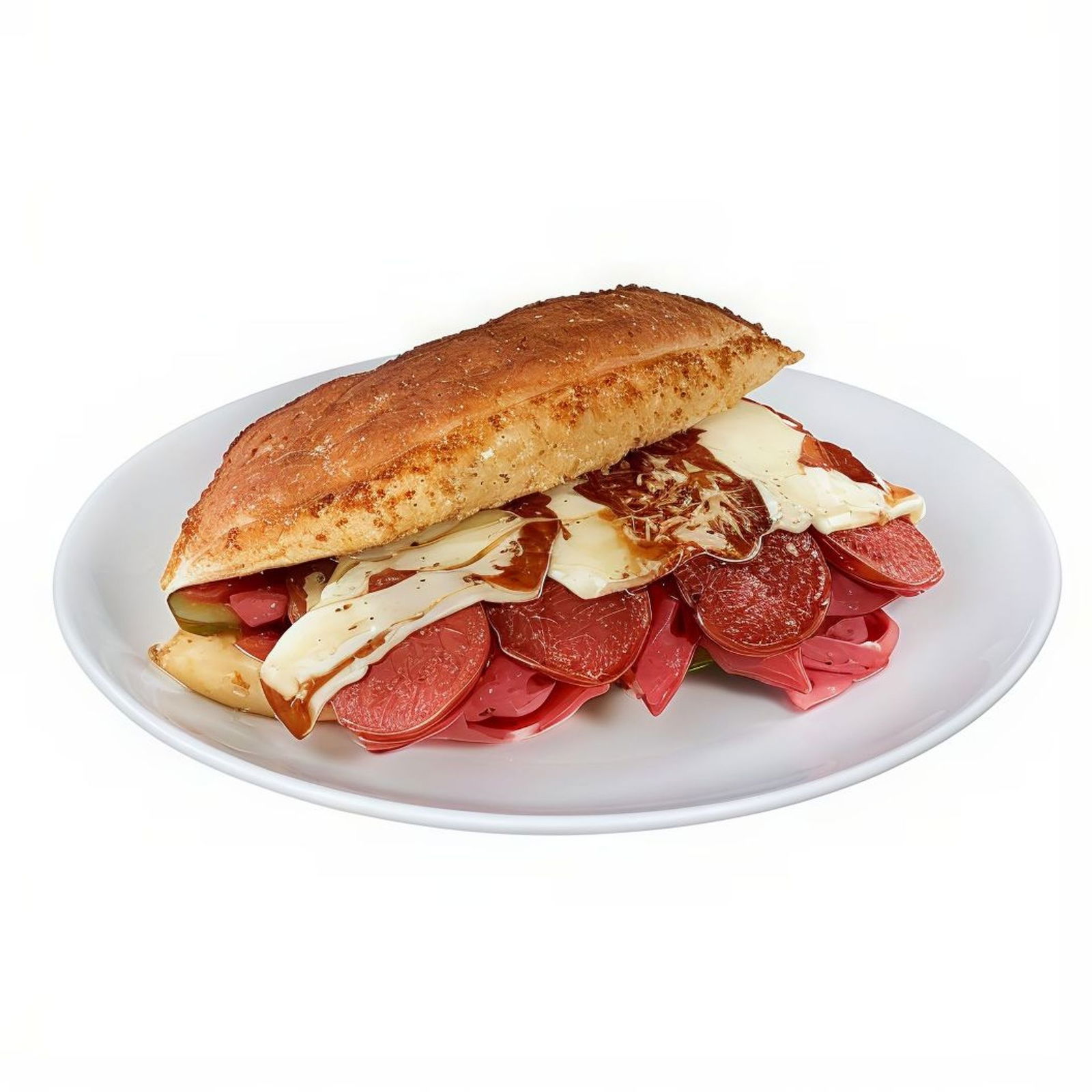 Salamlı Kaşarlı Kumru Sandviç