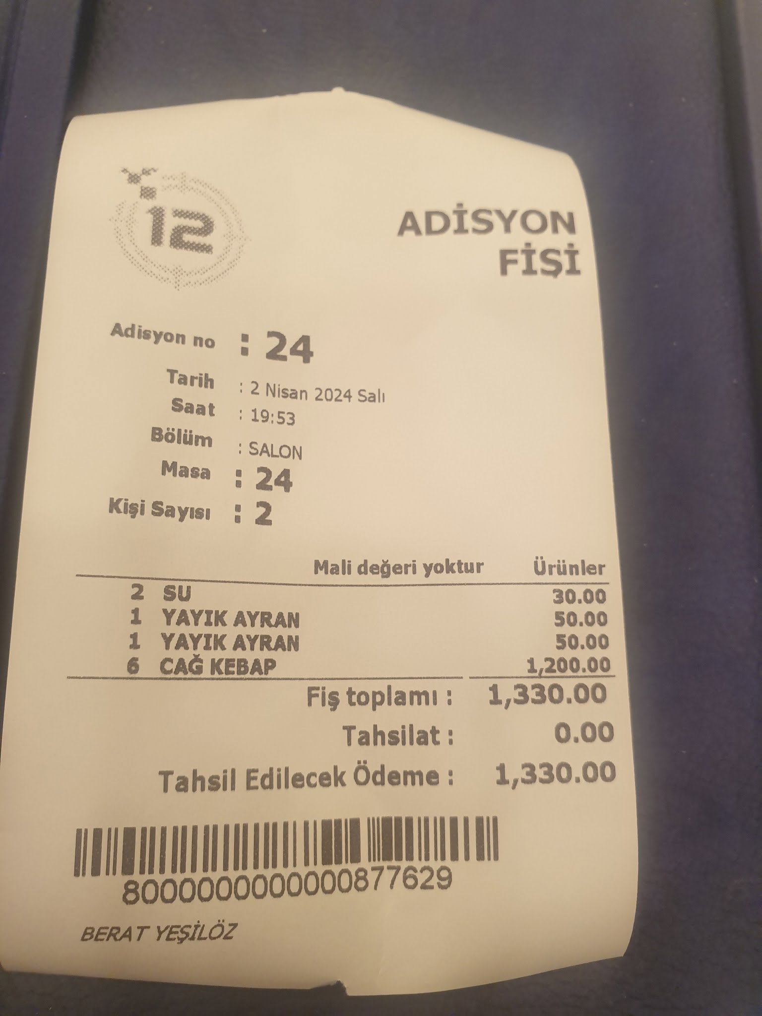 Koç Cağ Kebap Ankara Mustafa Kemal- Cağ Kebabı Ankara