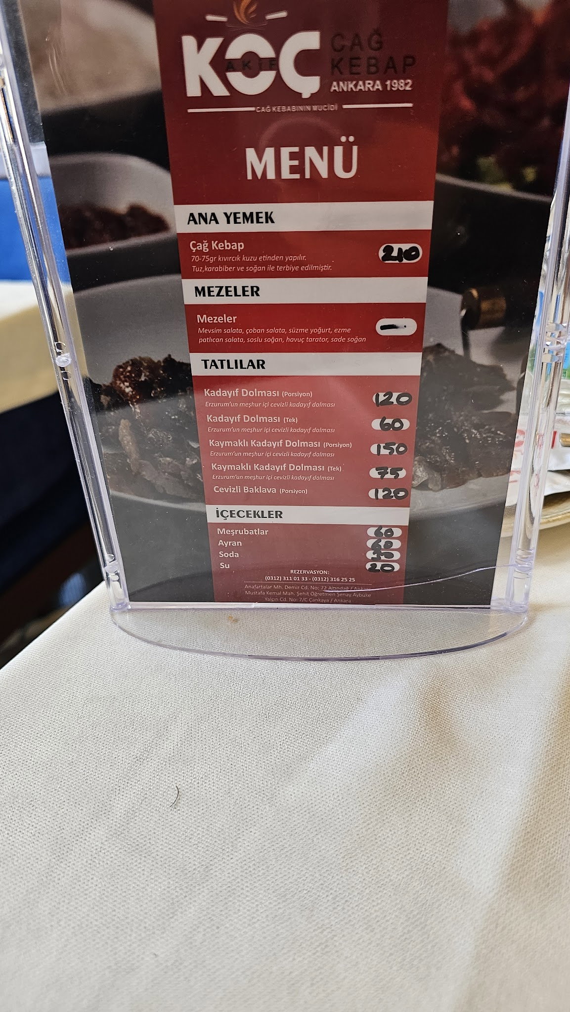 Koç Cağ Kebap Ankara Mustafa Kemal- Cağ Kebabı Ankara