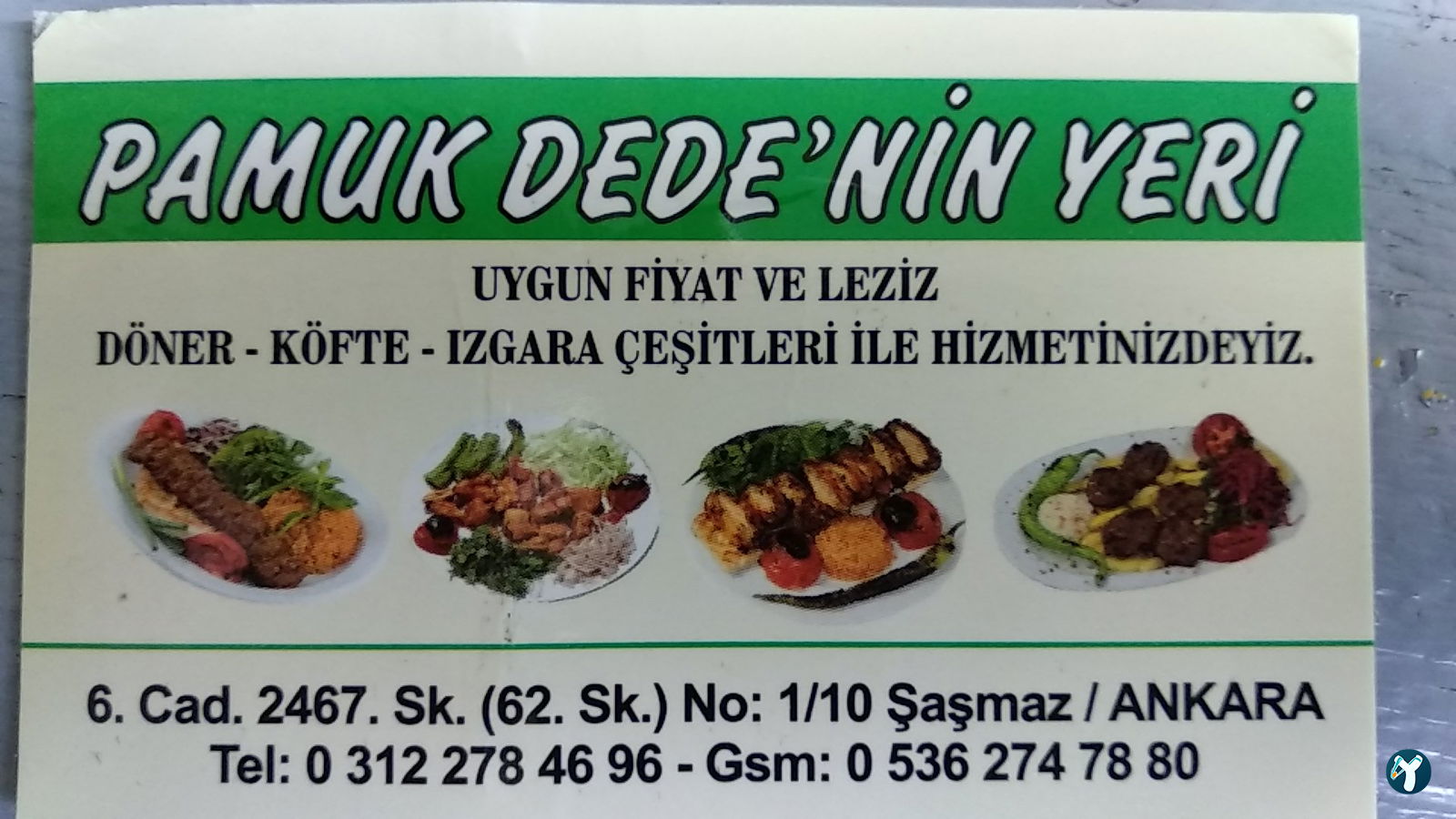 Pamuk Dede'Ni̇n Yeri̇ Köfte & Döner