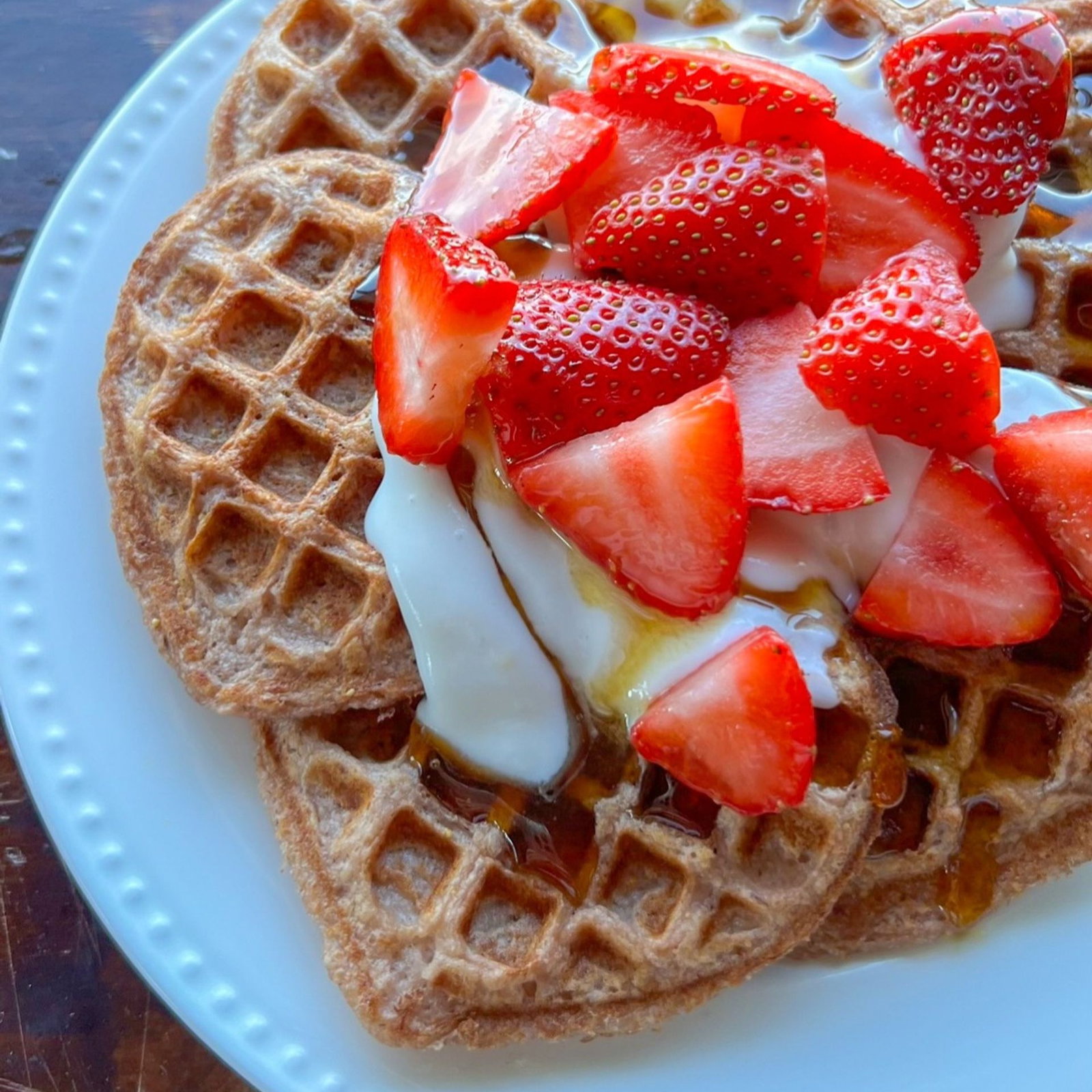Çilekli Waffle
