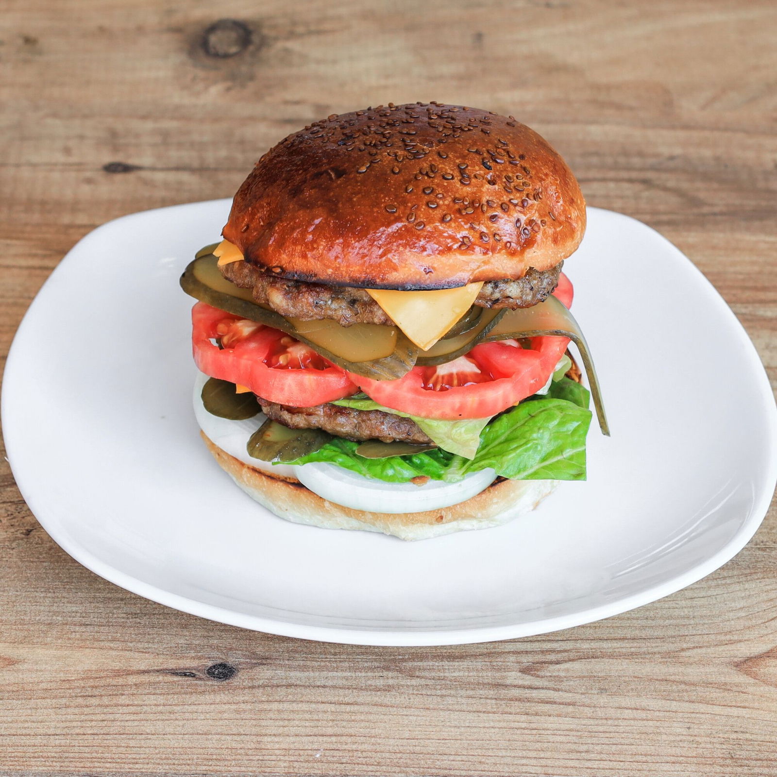Double Sitting Bull Cheeseburger