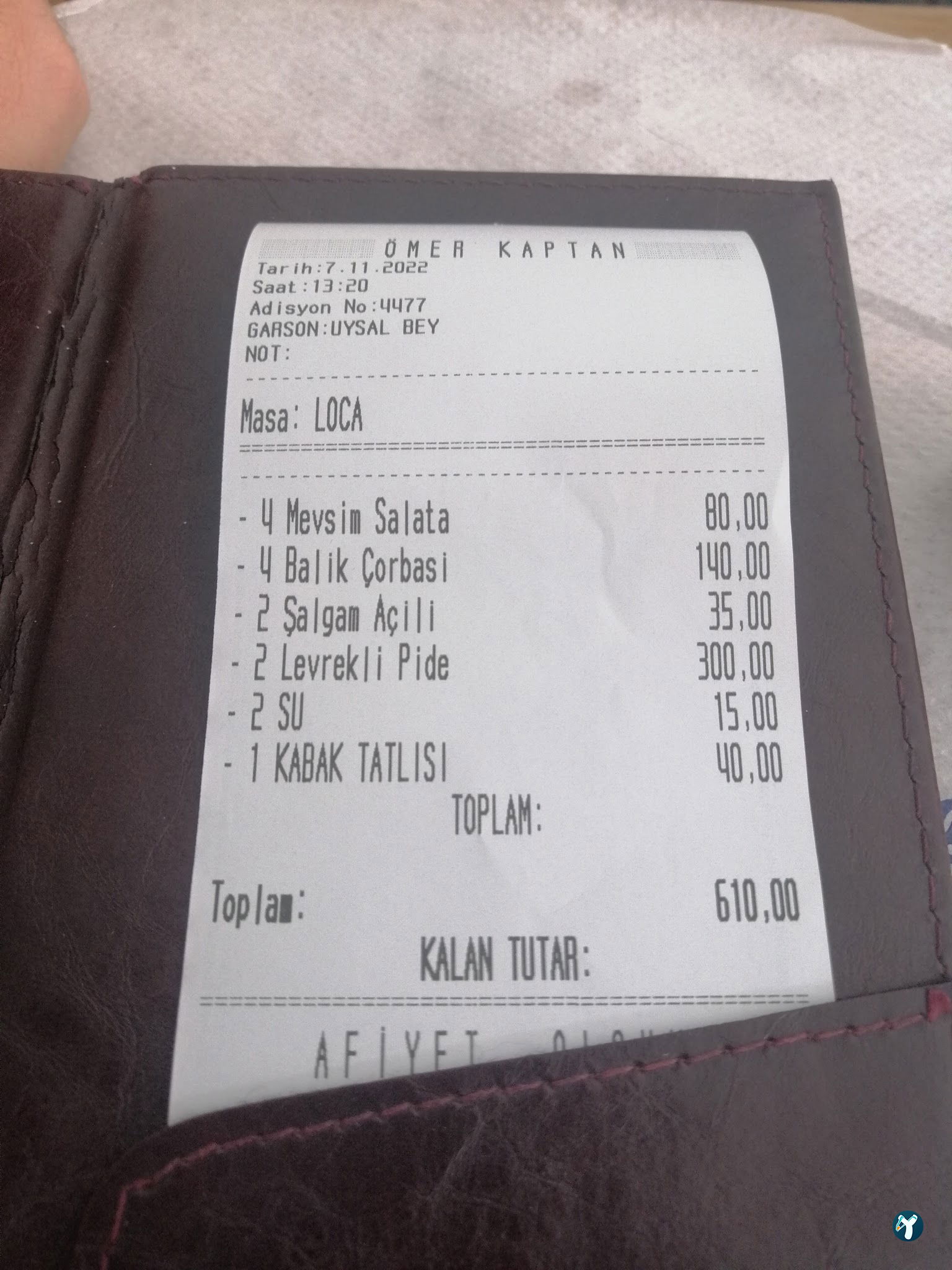 Ömer Kaptan Balık Retaurant - Iskenderun Balıkçılık