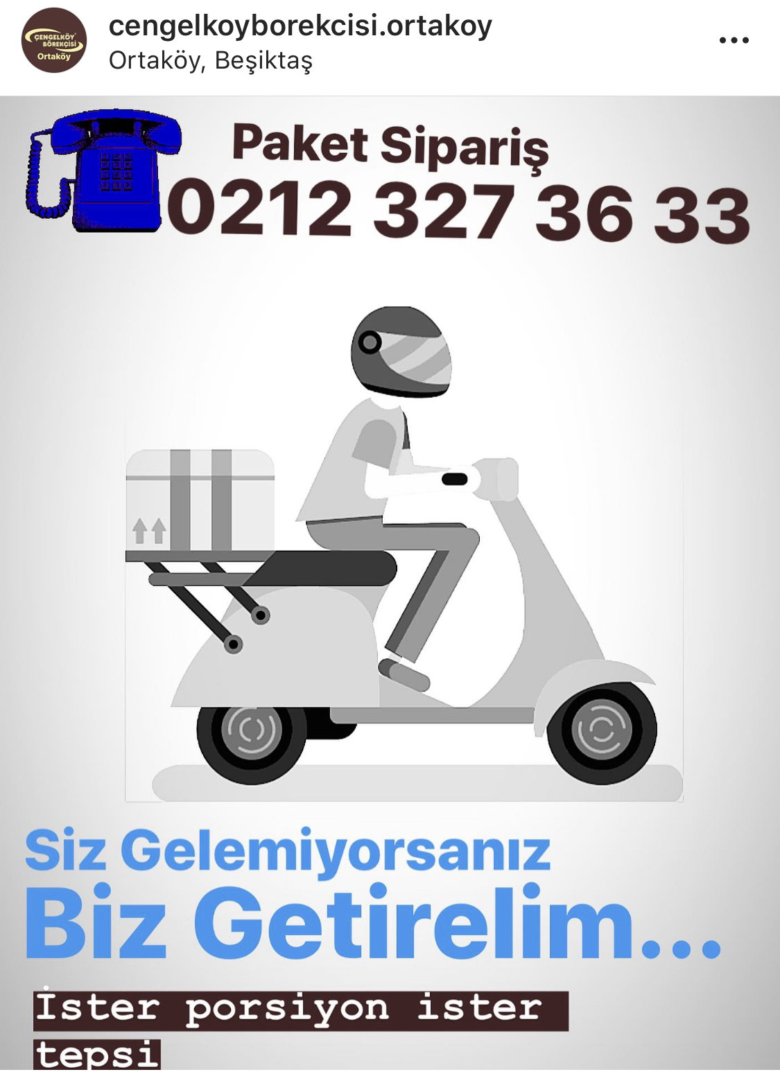 Çengelköy Börekçisi Ortaköy/Beşiktaş