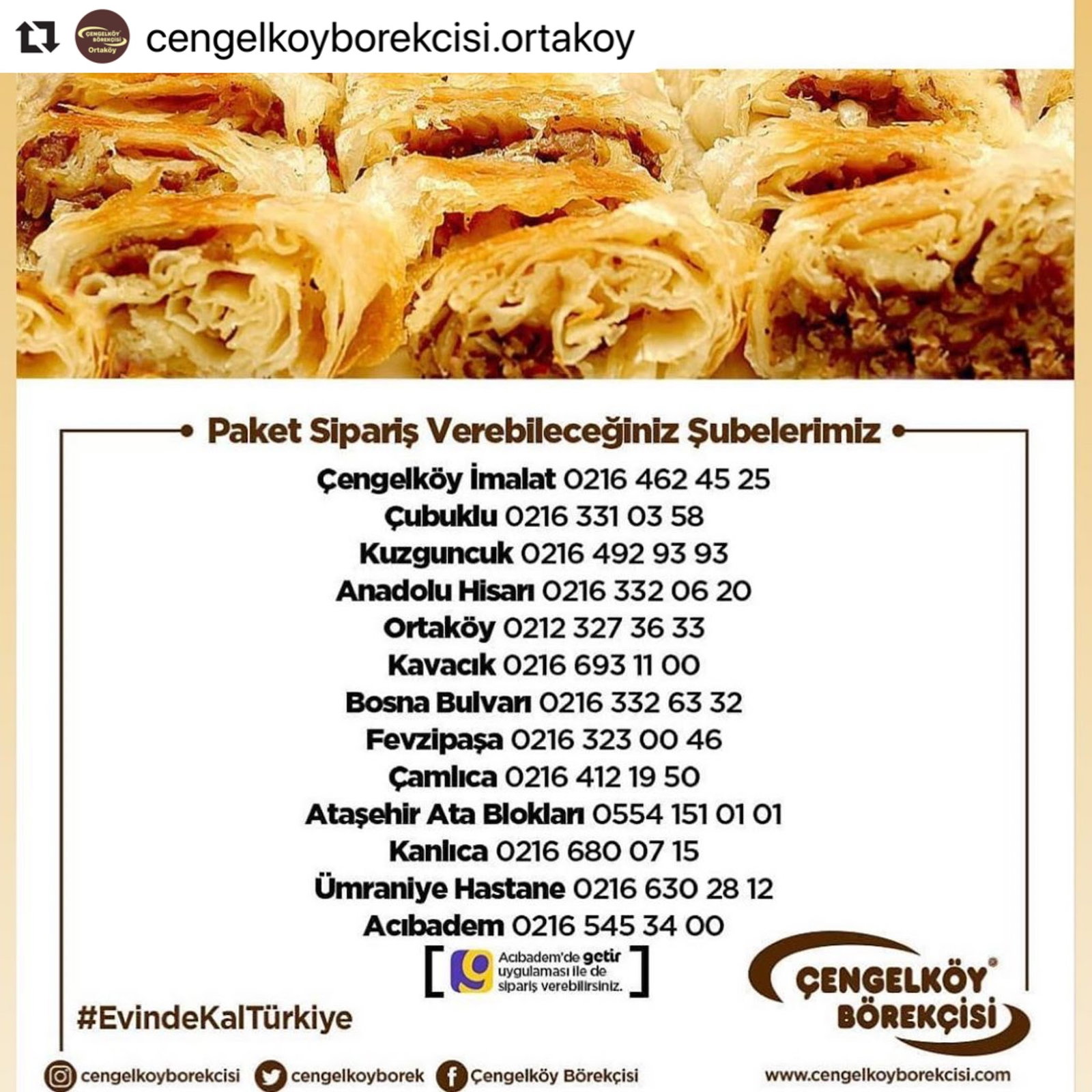 Çengelköy Börekçisi Ortaköy/Beşiktaş