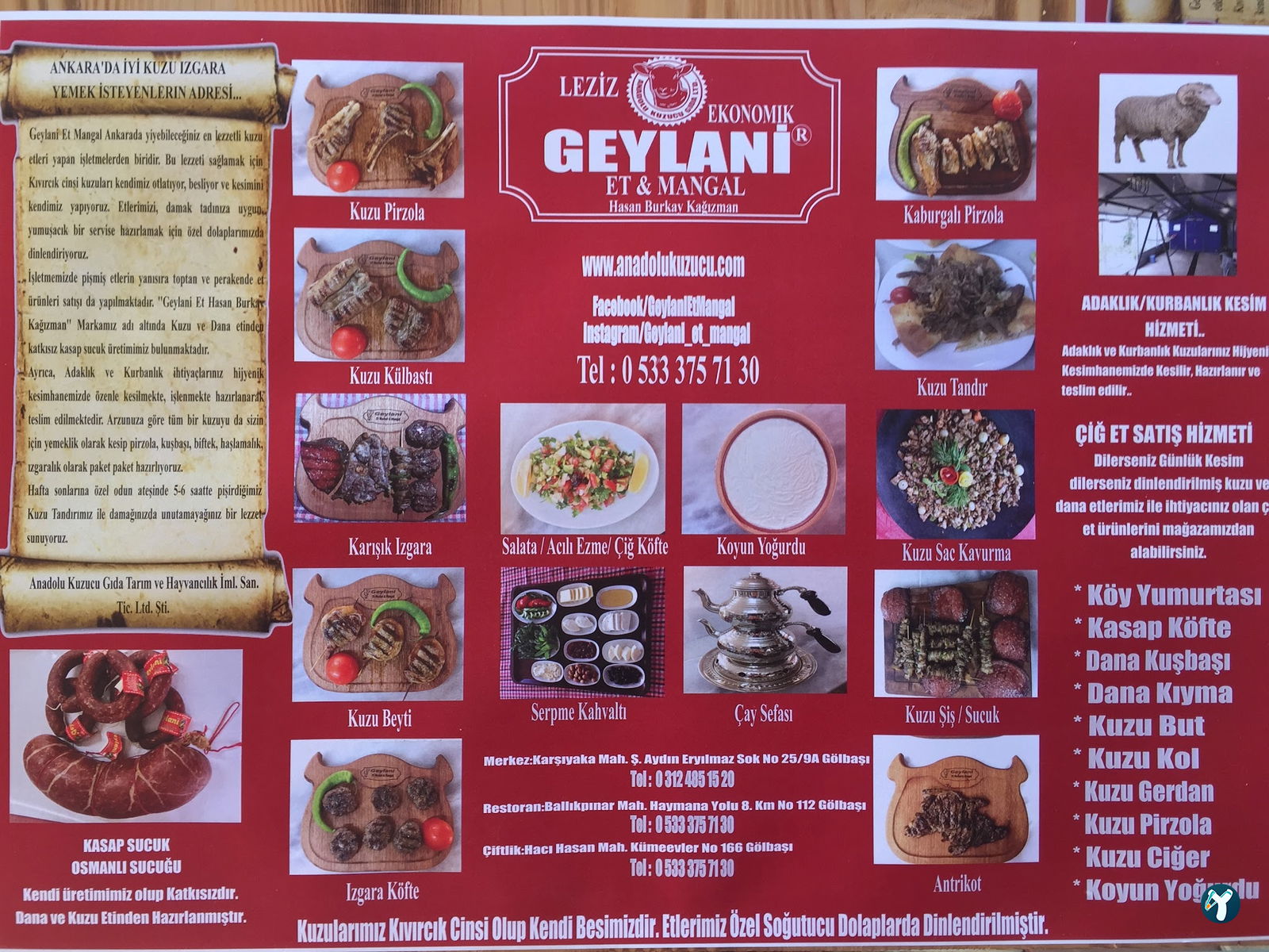 Bir Kuzu İstiyorum - Geylani Et Market Mangal