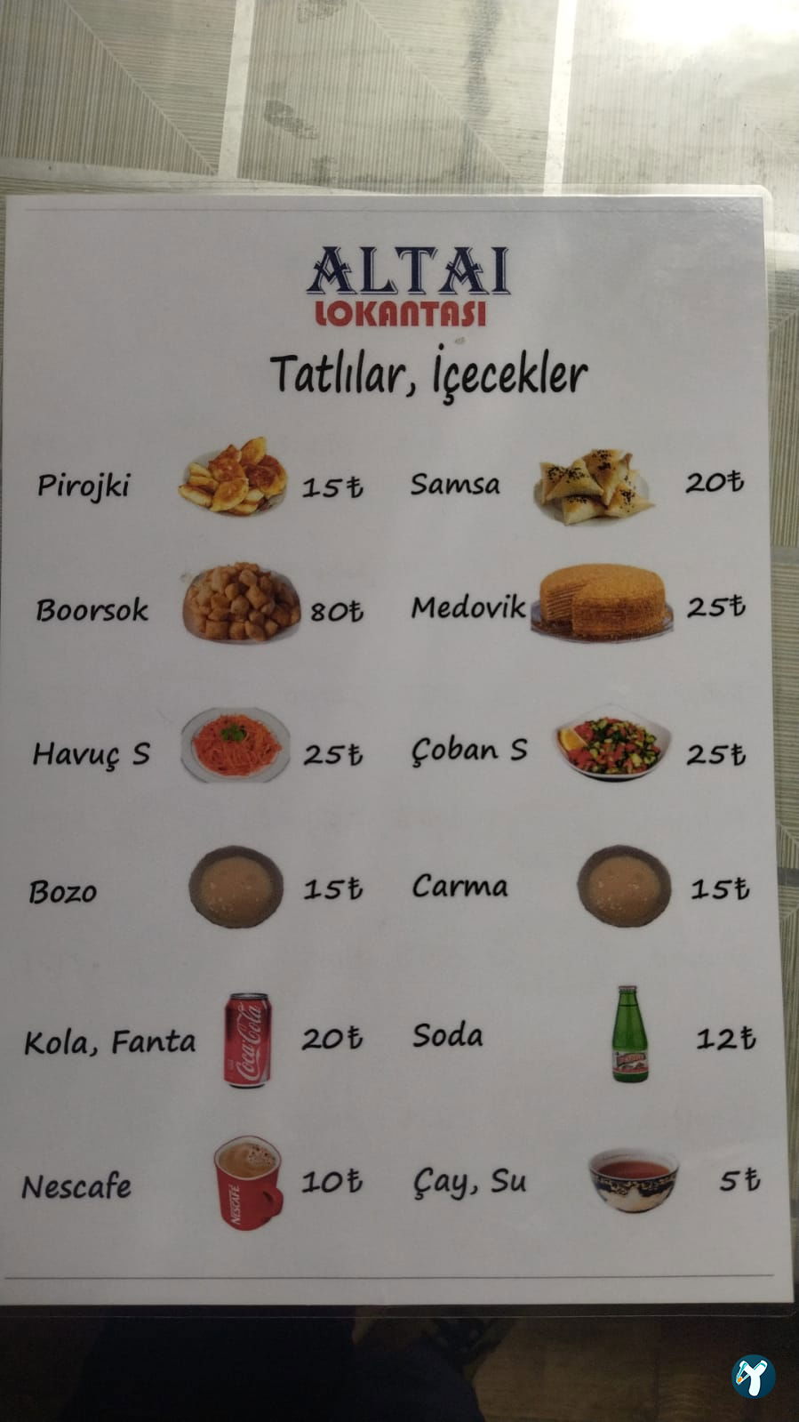 Altay Orta Asya Sofrasi