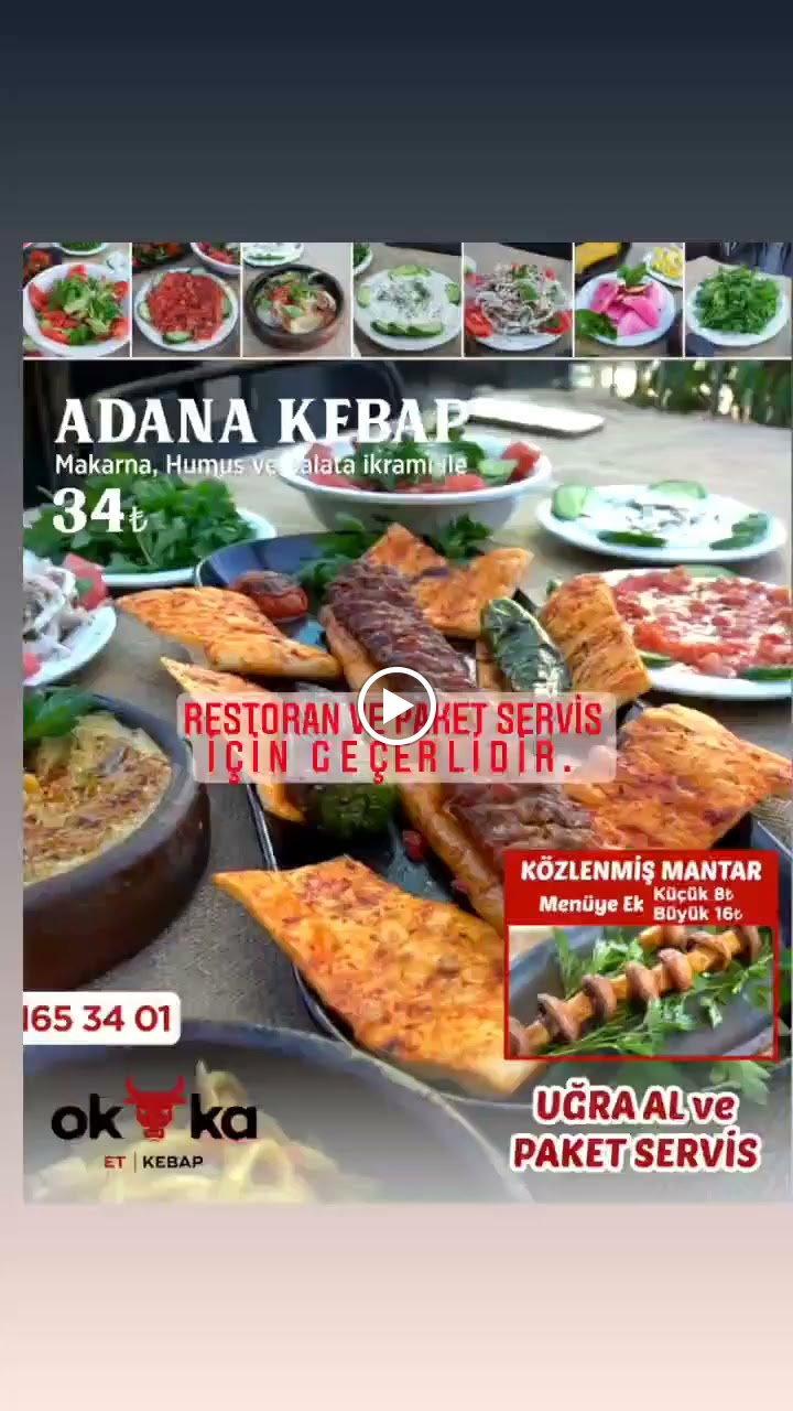 Adana Okka Et Kebap & Pirzola & Steak & Tavuk & Fındık Lahmacun & Humus Restoran