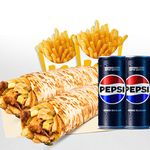 2'li Tavuk Döner Large Dürüm (45 cm.) Menü