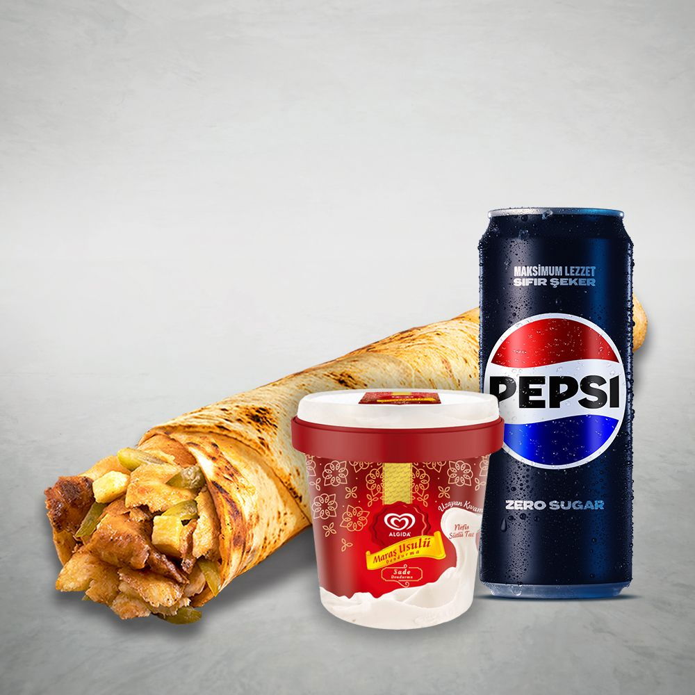 Algida Menüsü (Tavuk Döner Large Dürüm (45 cm.))