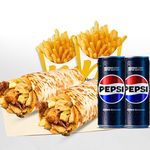 2'li Tavuk Döner Medium Dürüm Menü