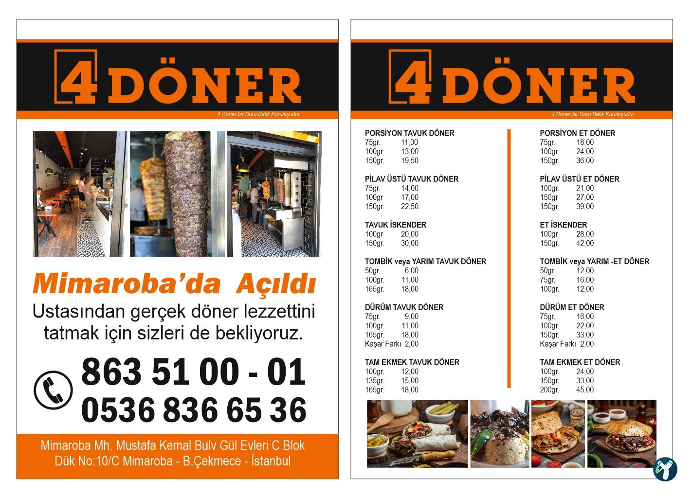 4 Döner Mimaroba