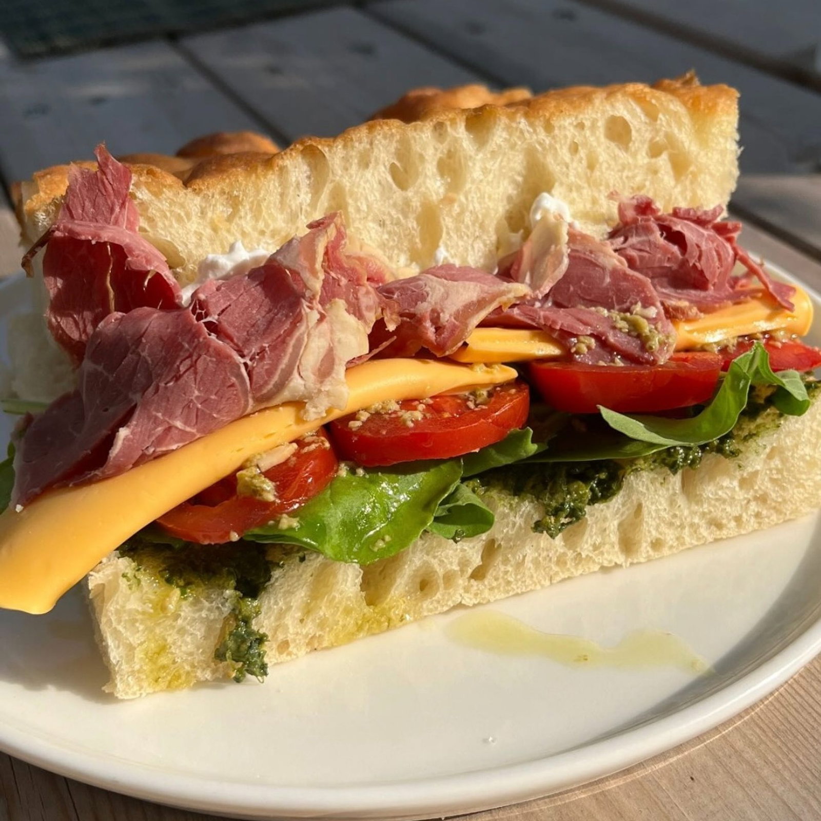 Focaccia Füme Kaburga Sandviç