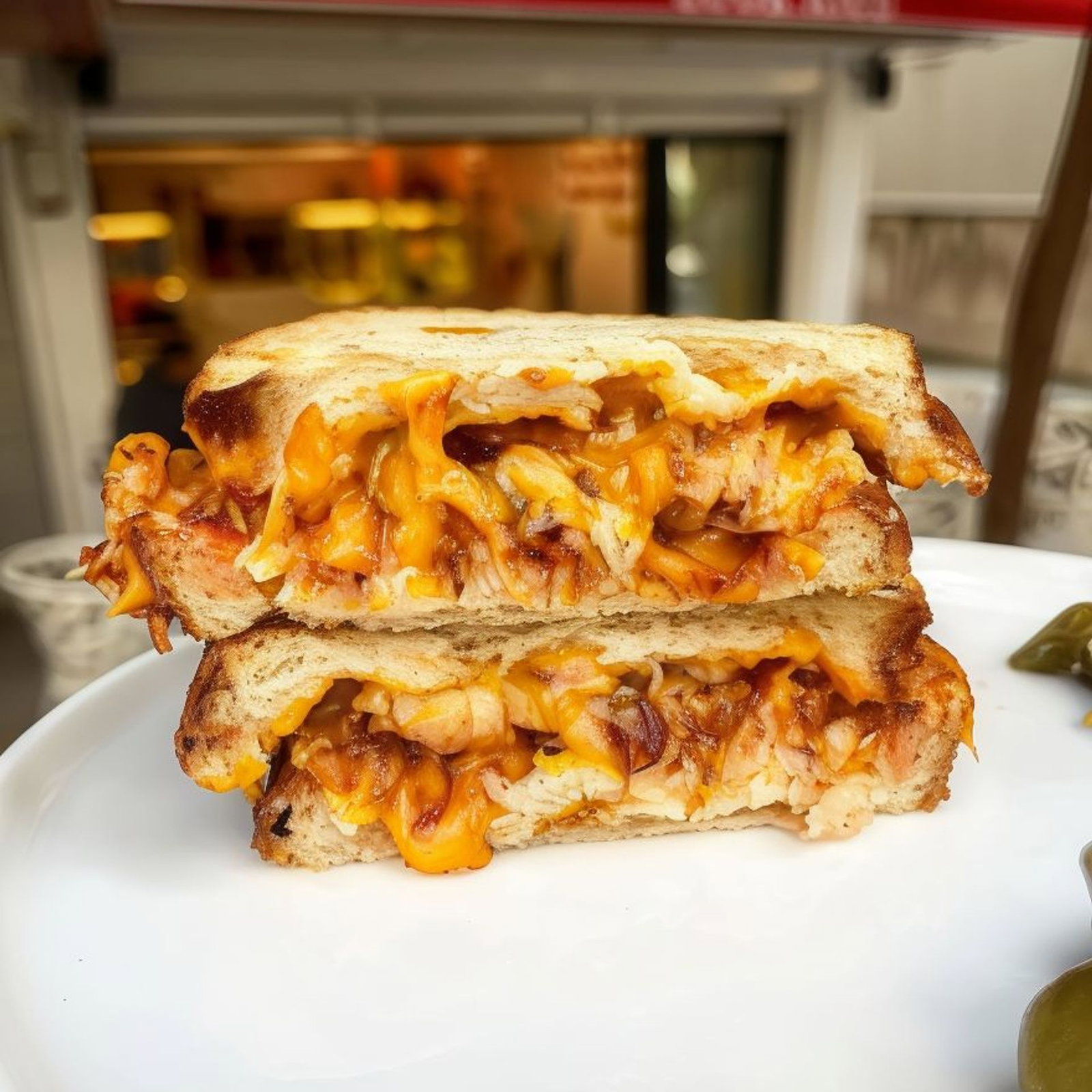 Barbekü Soslu Tavuk Tost
