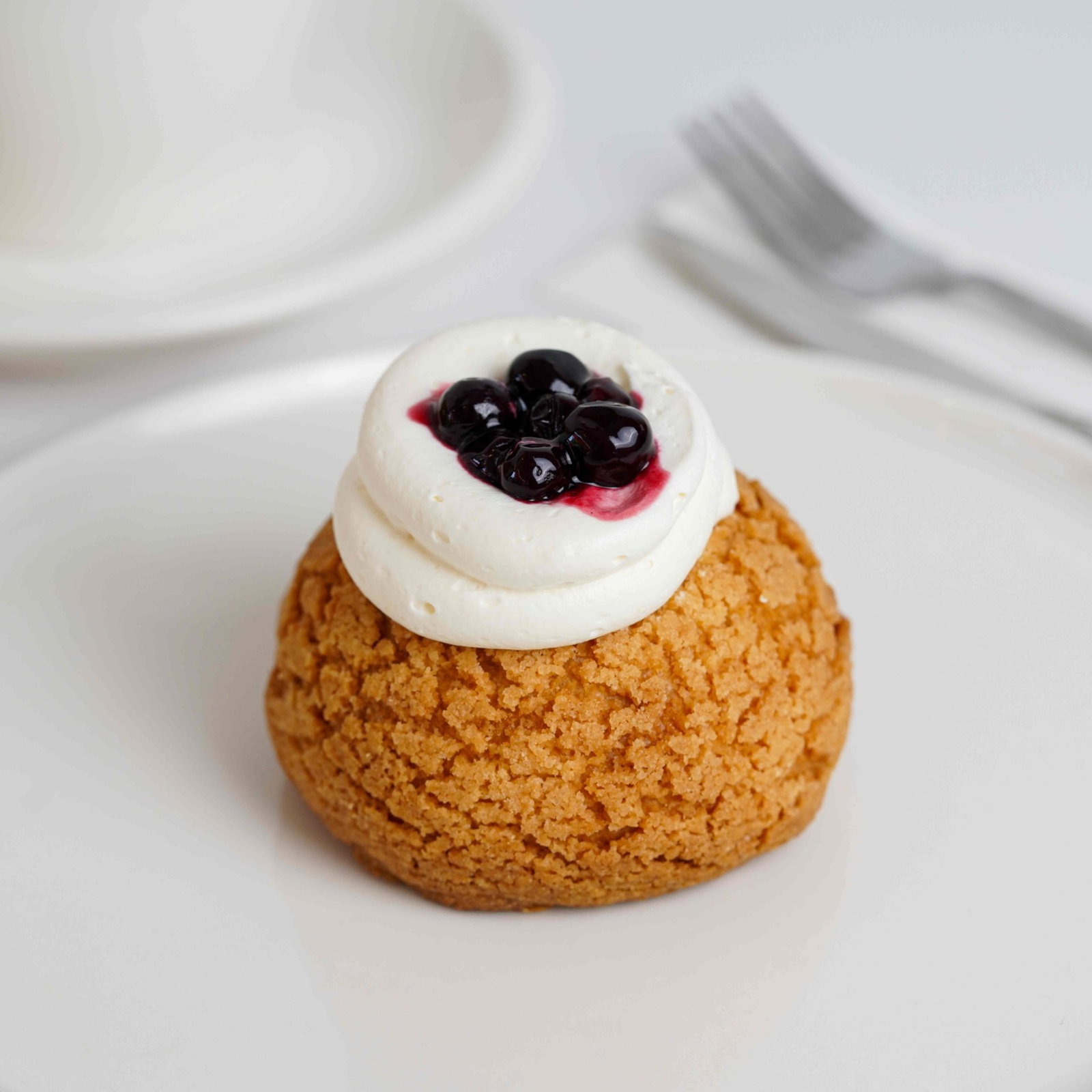 Yaban Mersini Soslu Cream Puff