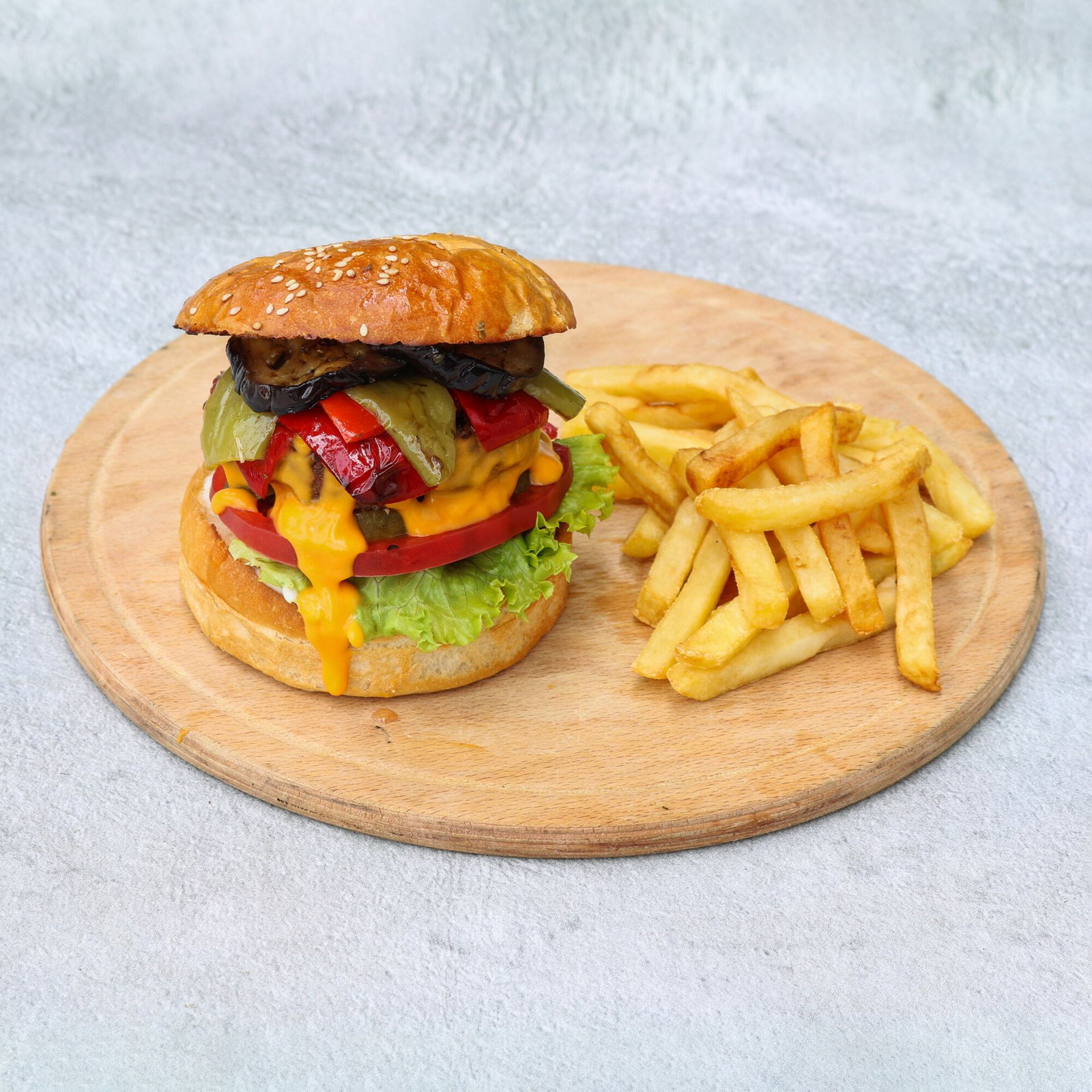 Fırında Sebzeli Burger