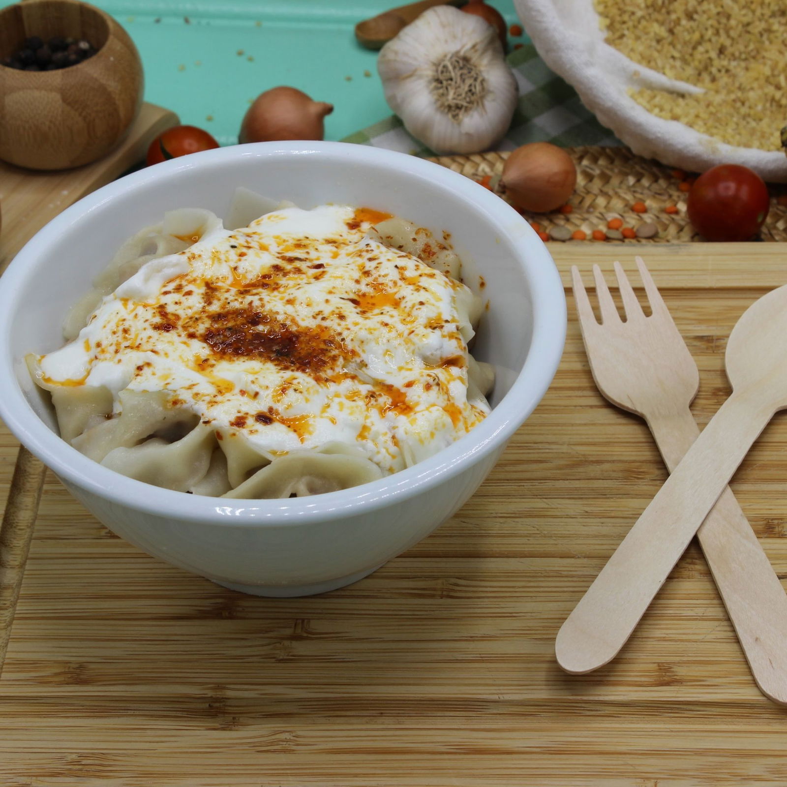 Ev Yapımı Türkmen Mantısı