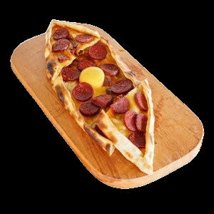 Sucuklu Kaşarlı Yumurtalı Pide