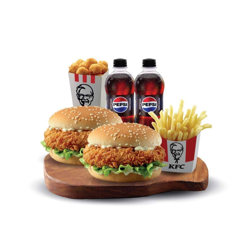 2 KFC Tavuk Burger Ekonomik Menü