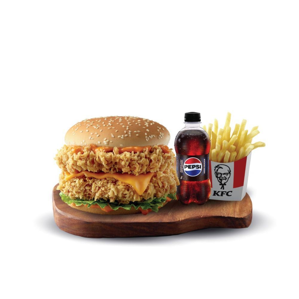 Double Zinger Burger Menü