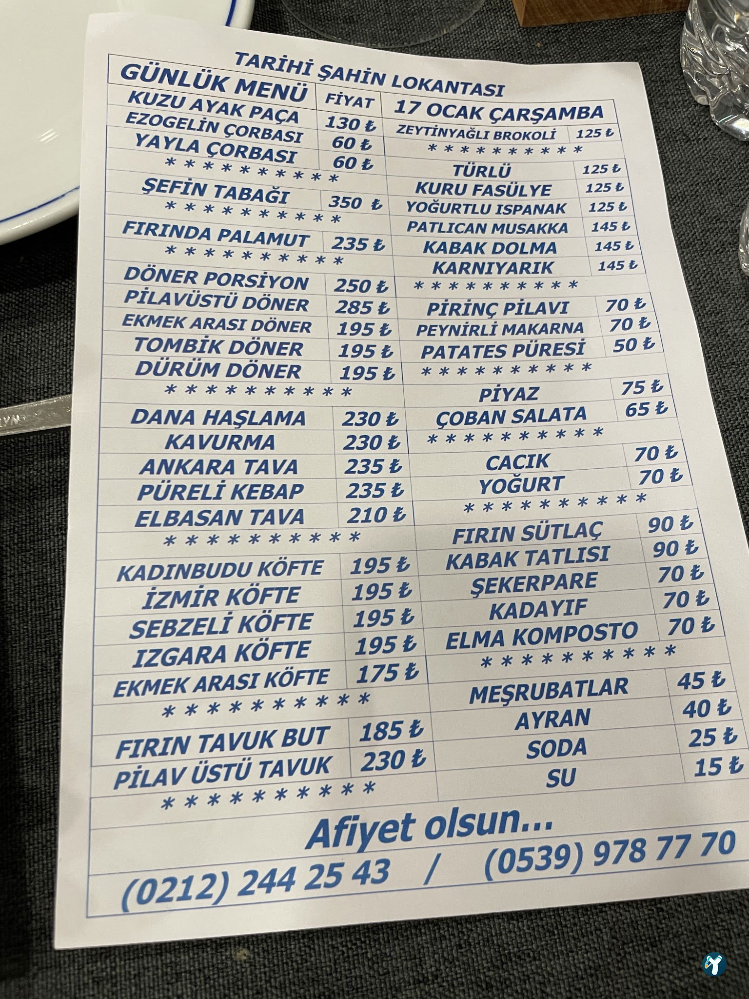 Ii.Tarihi Şahin Lokantası