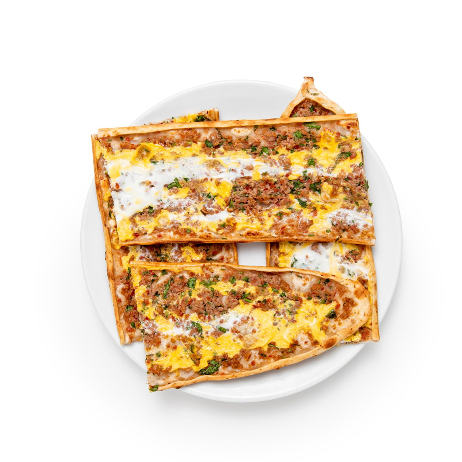 Kıymalı Çift Yumurtalı Pide