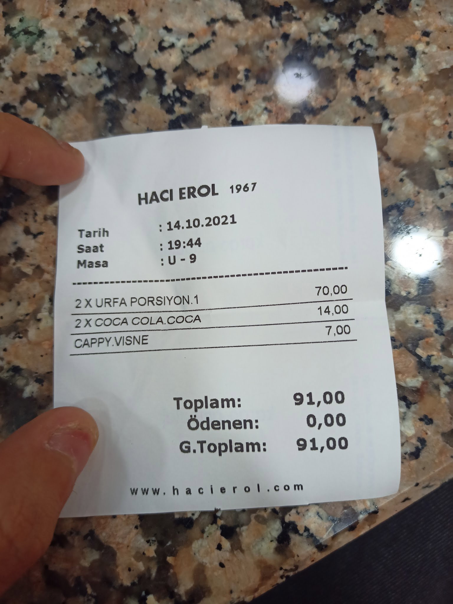 Hacı Erol Et Lokantası | 1967