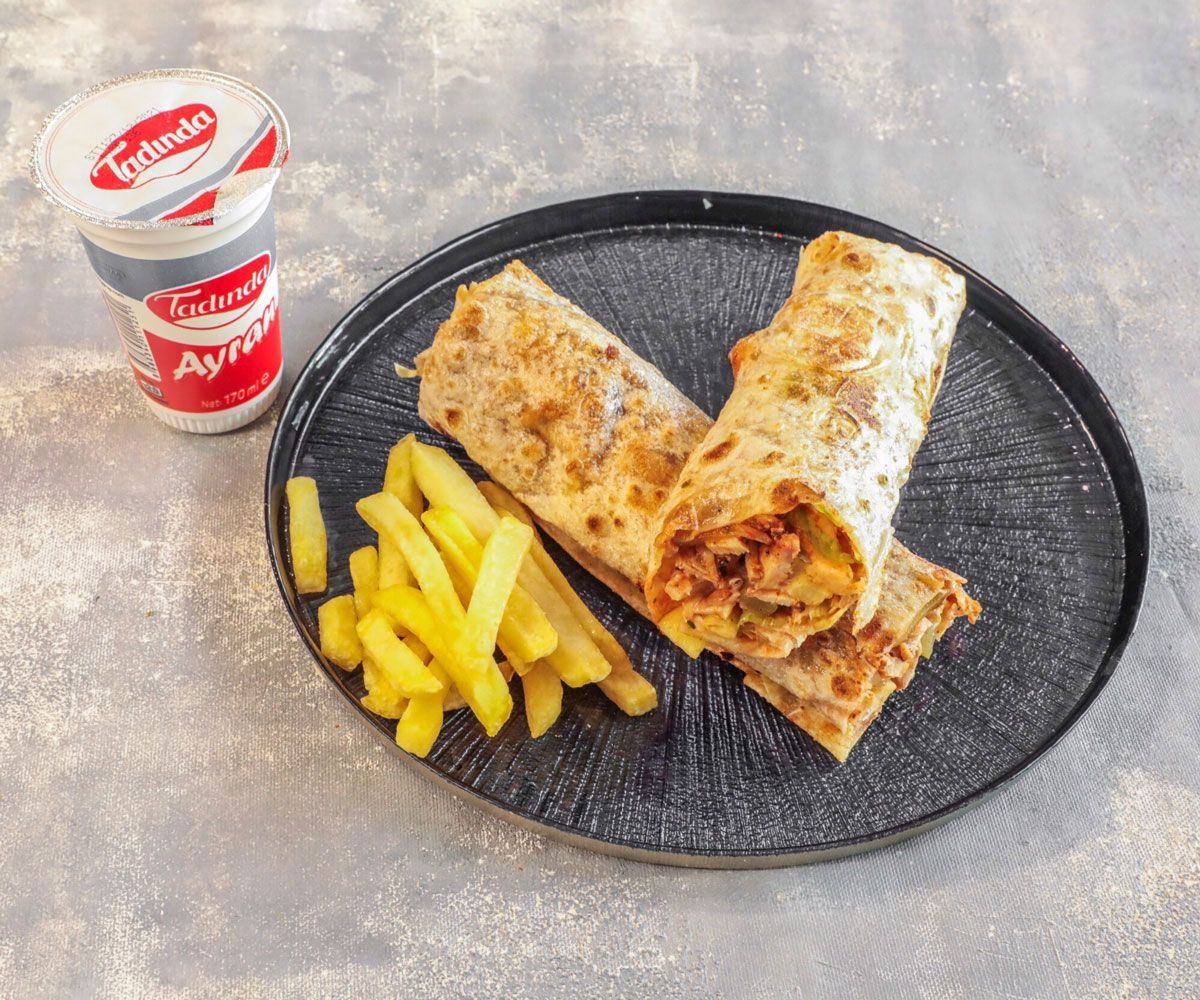 Kaşarlı Tavuk Döner Dürüm Menü