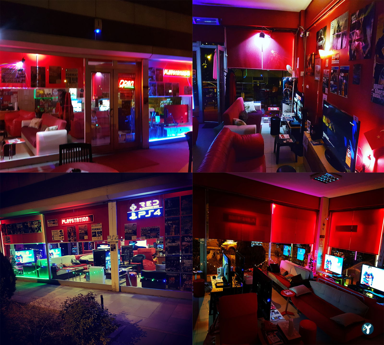 Red Playstation Cafe Ps5 Pro & Xbox
