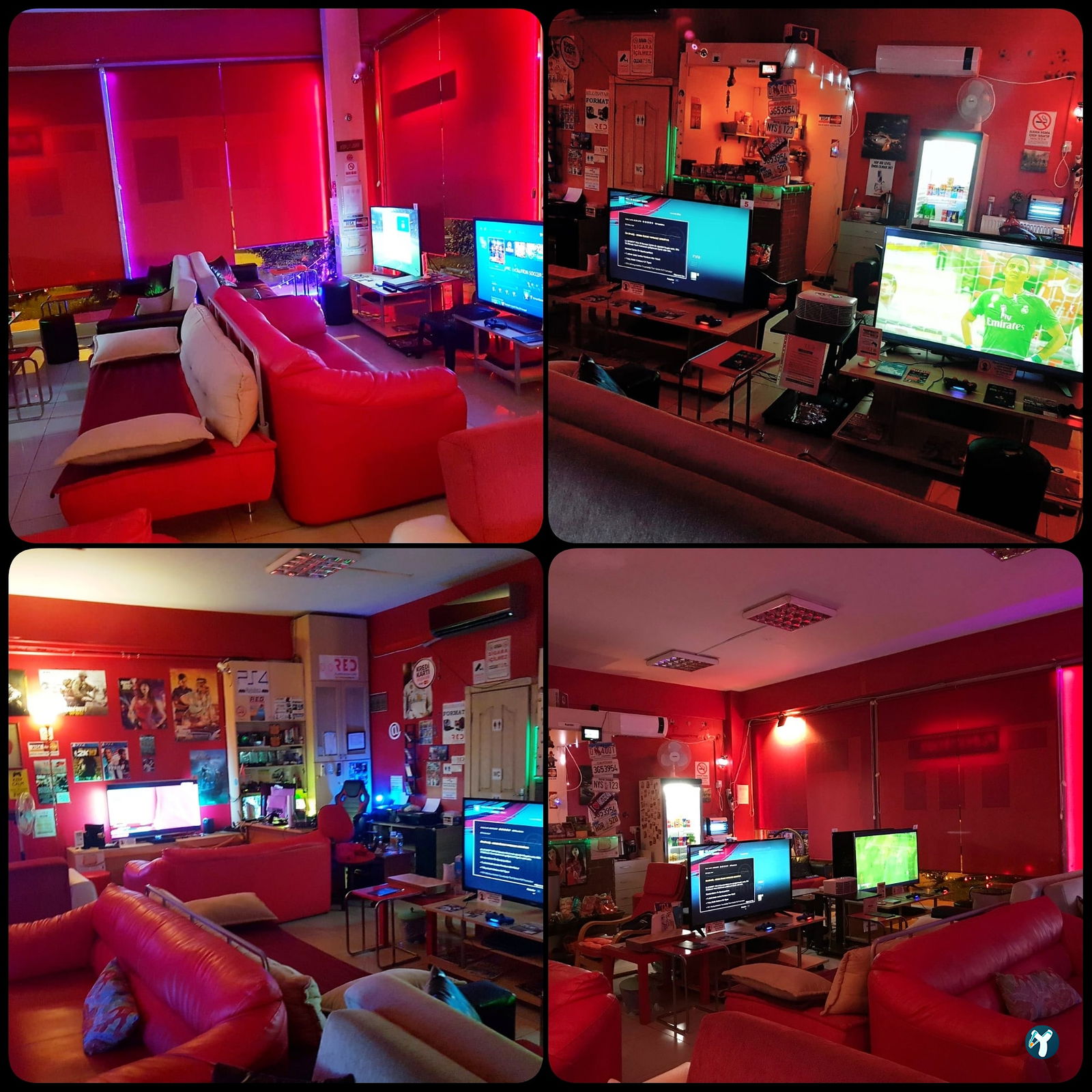 Red Playstation Cafe Ps5 Pro & Xbox