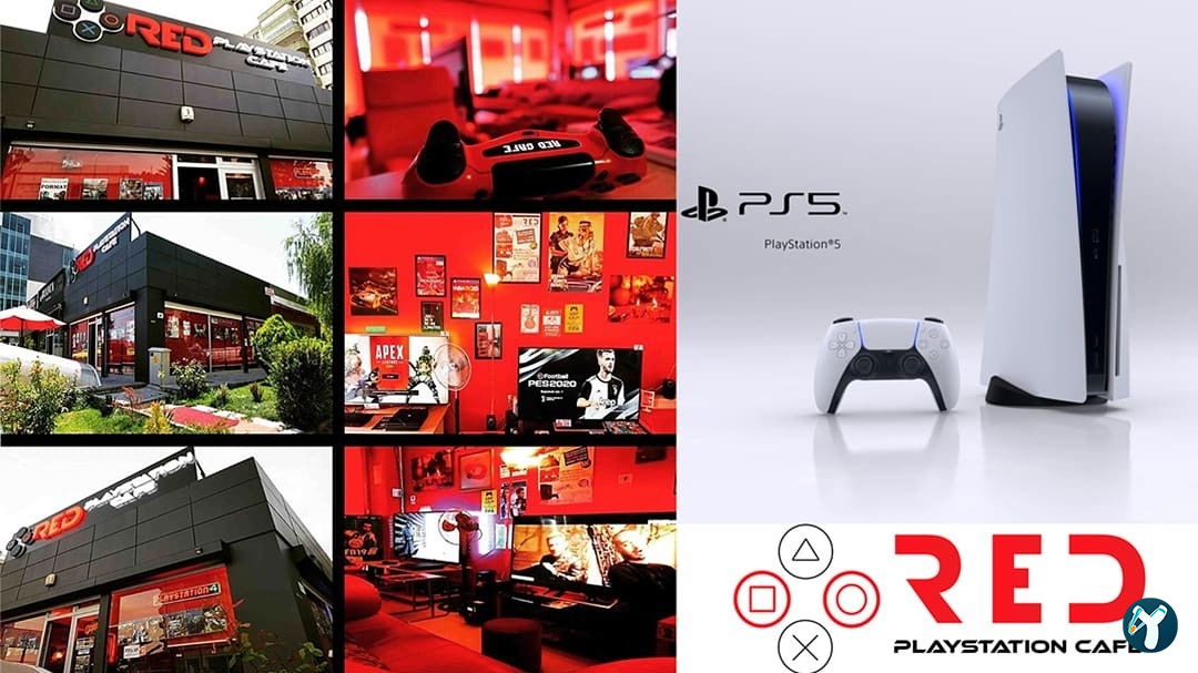 Red Playstation Cafe Ps5 Pro & Xbox