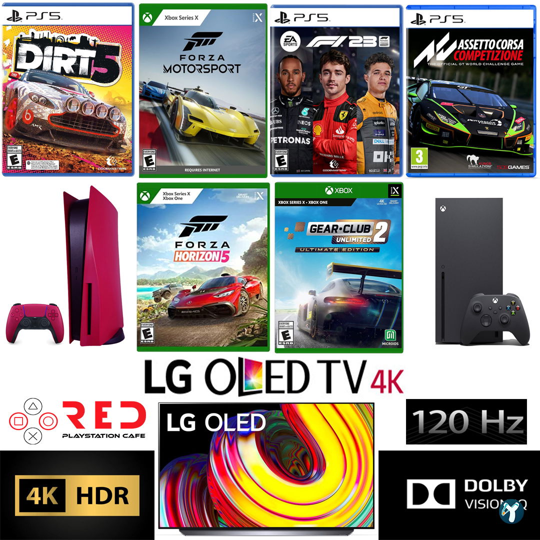Red Playstation Cafe Ps5 Pro & Xbox