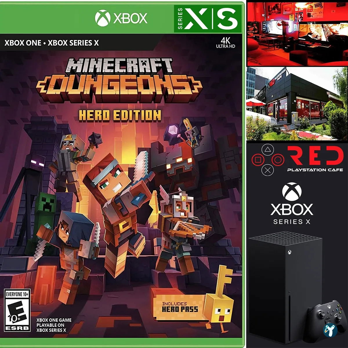 Red Playstation Cafe Ps5 Pro & Xbox