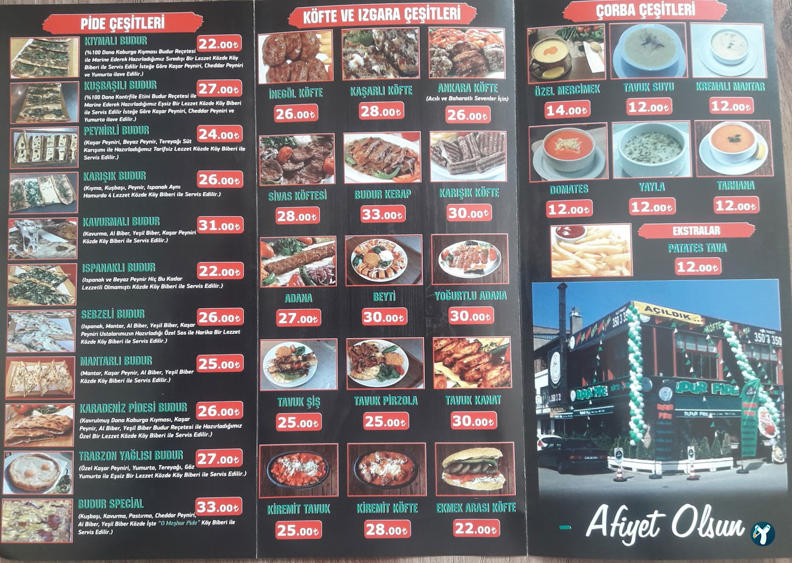 Budur Pide Köfte Çorba