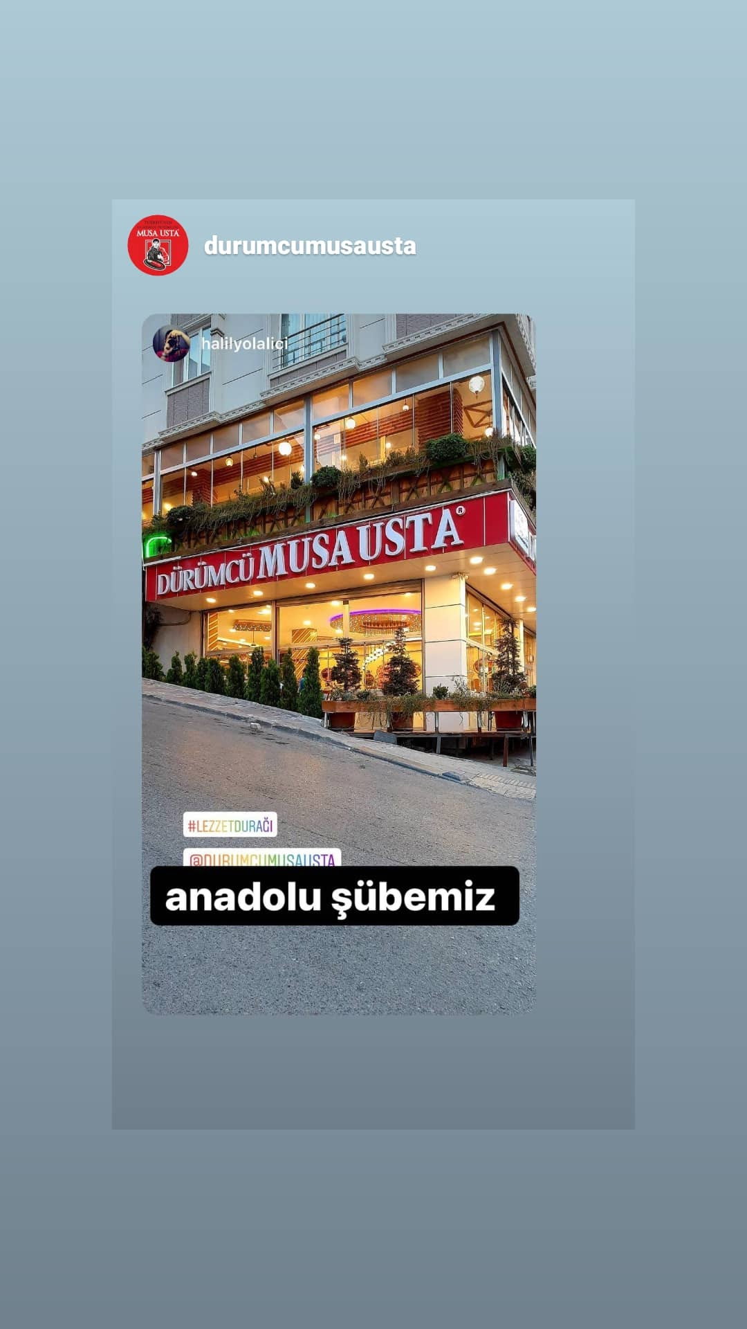 Dürümcü Musa Usta Anadolu Şube