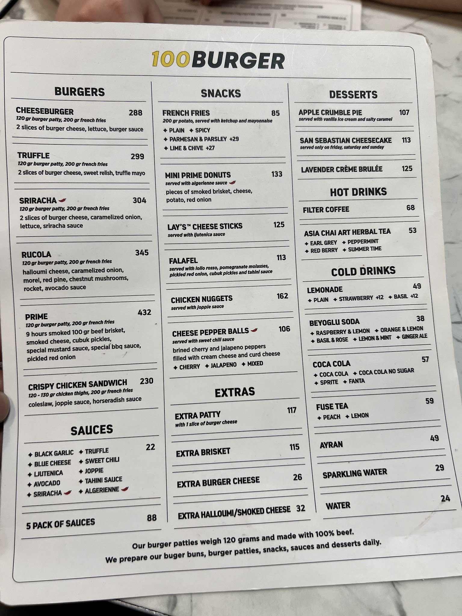 100 Burger-Emek
