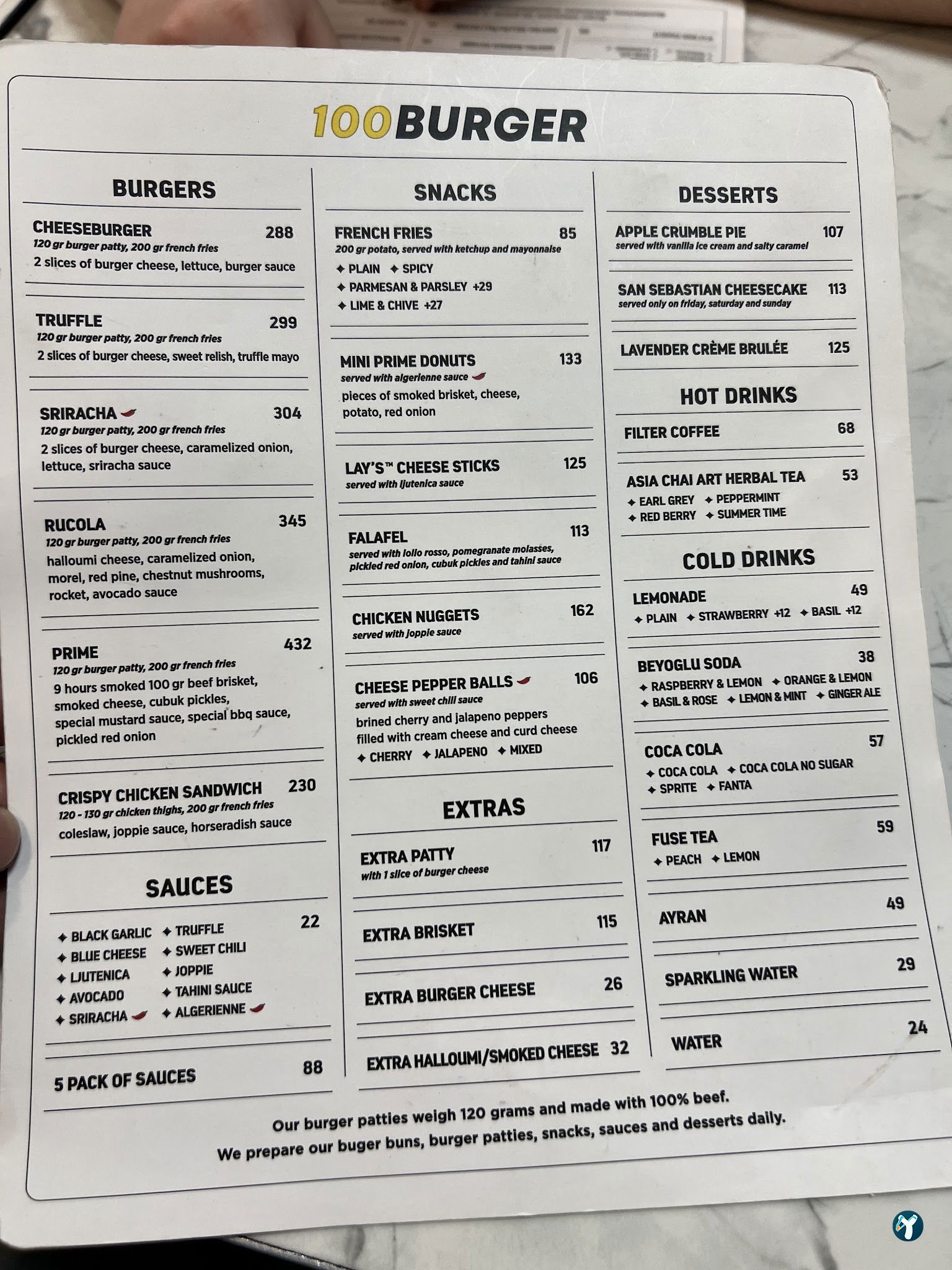 100 Burger-Emek