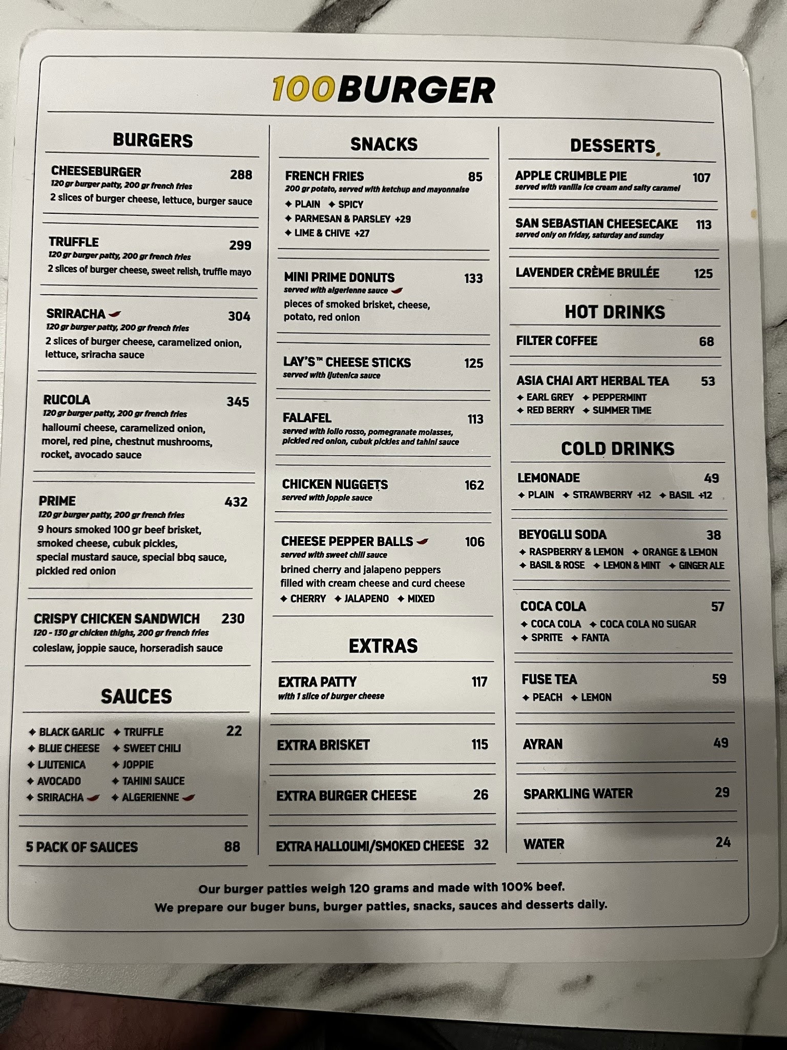 100 Burger-Emek