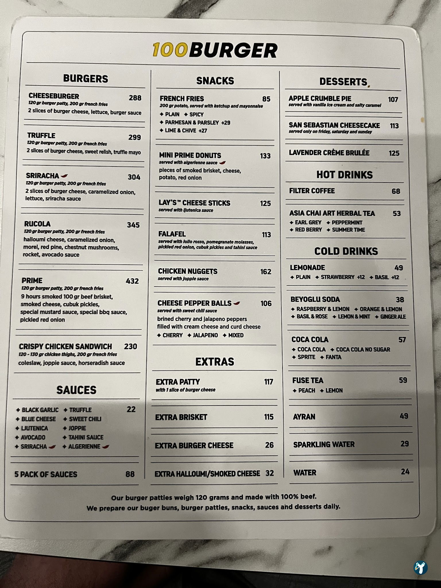 100 Burger-Emek