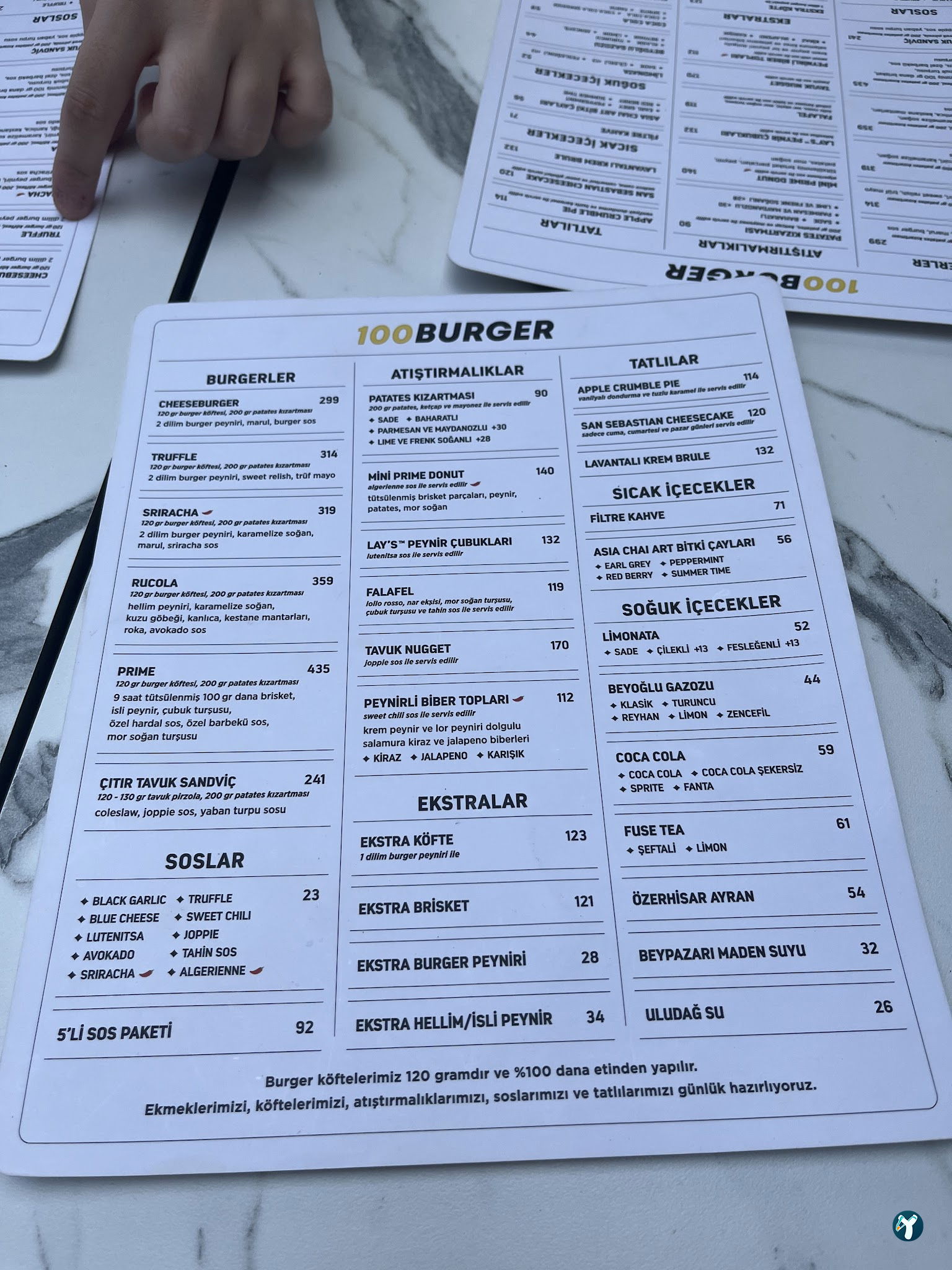 100 Burger-Emek