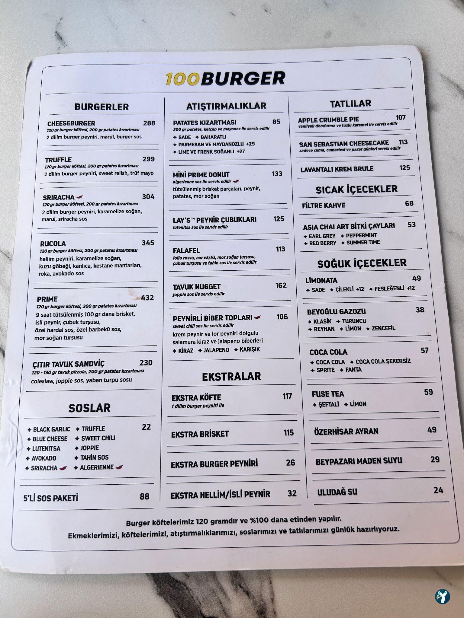 100 Burger-Emek