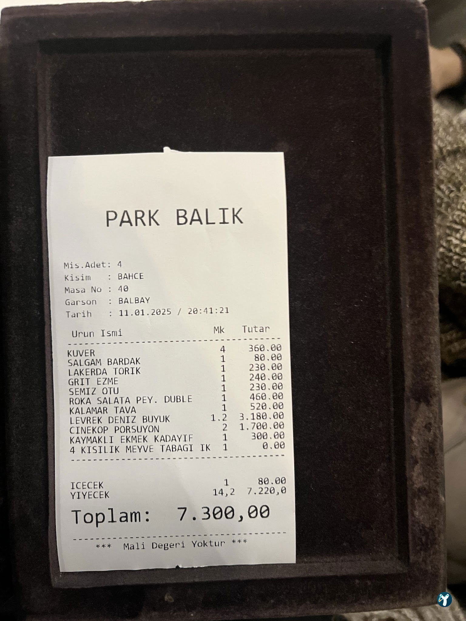 Park Balık Restaurant Çekmeköy