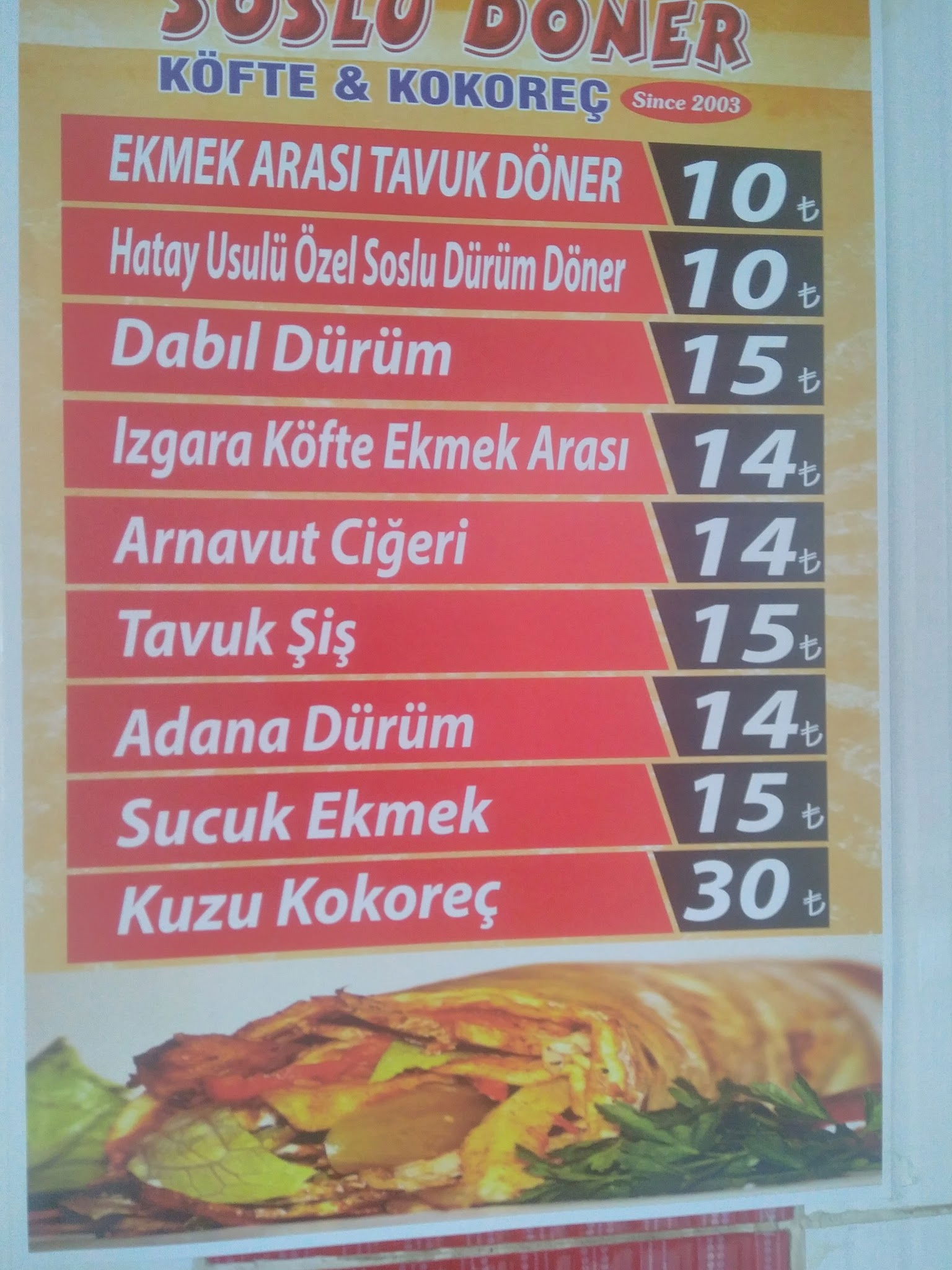 Soslu Döner