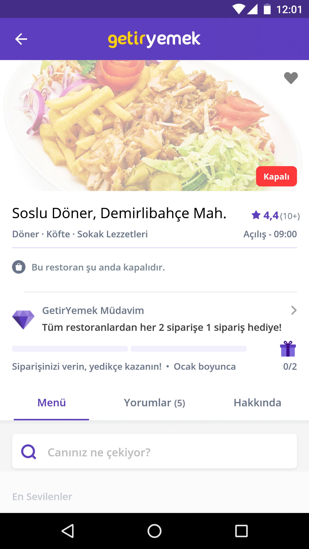 Soslu Döner