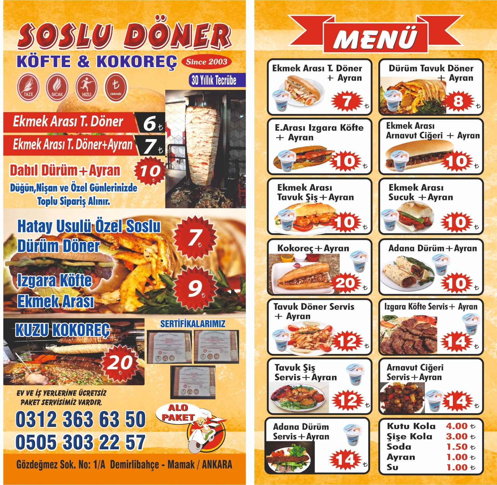 Soslu Döner