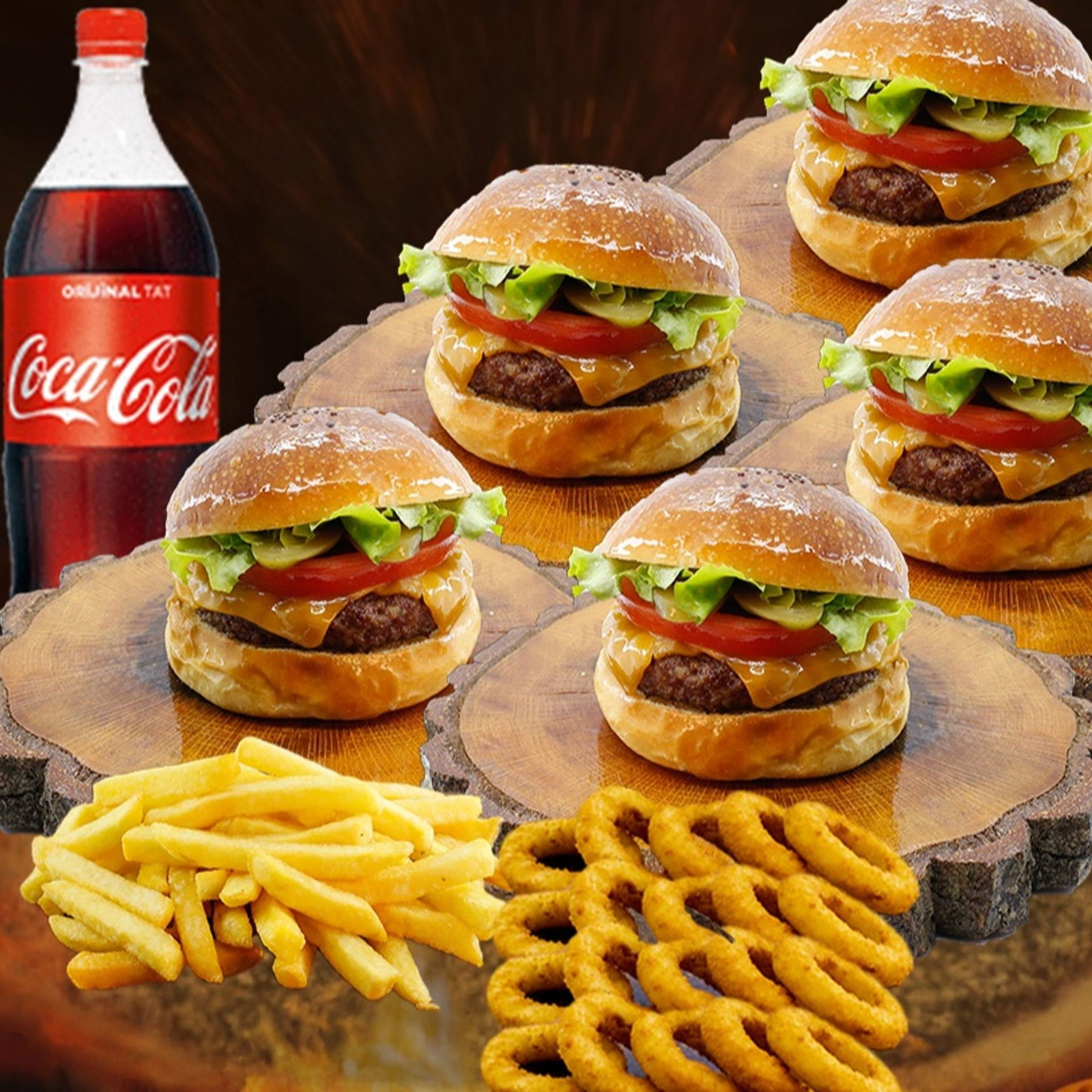 5 Kişilik Cheeseburger Menü