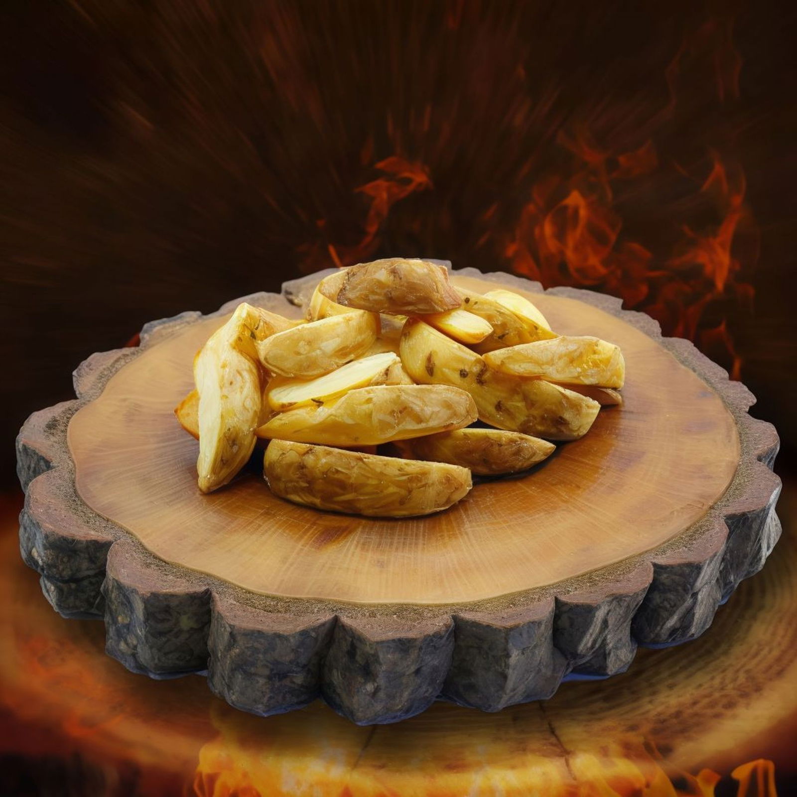 Elma Dilim Patates Kızartması