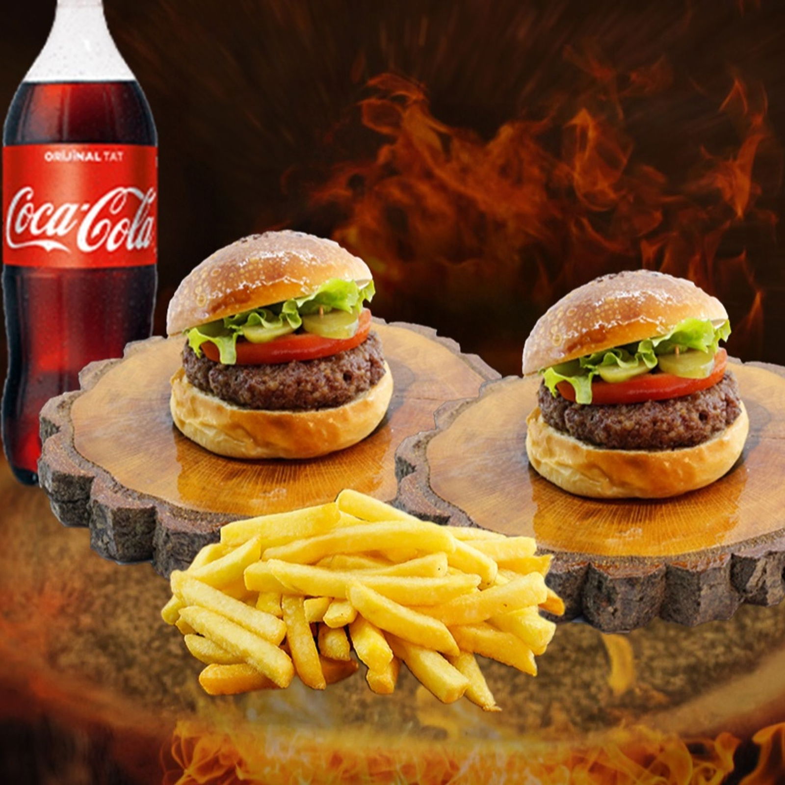 2 Kişilik Hamburger Menü